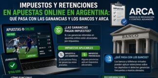 Impuestos y Retenciones en Apuestas Online en Argentina: Que Pasa con las Ganancias, Bancos y ARCA Impuestos y Retenciones en Apuestas Online en Argentina: Que Pasa con las Ganancias y los Bancos y arca